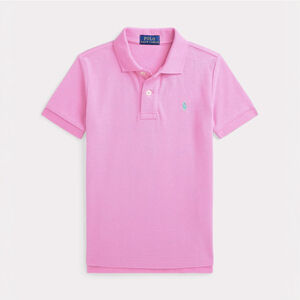 NWT Polo Ralph Lauren Little Boys Mesh Polo Shirt Pink | Pony Teal $49 - Size 6